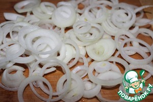 Свинина в луке, запеченная в рукаве