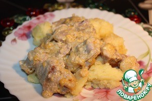 Свинина в луке, запеченная в рукаве