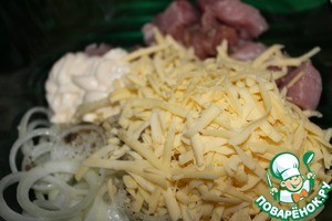 Свинина в луке, запеченная в рукаве