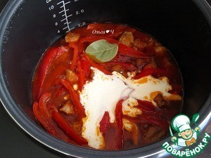 Свинина в сливочно-томатном соусе