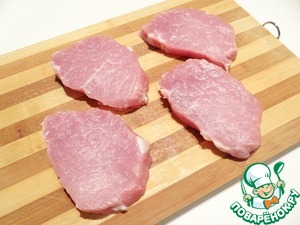 Свиные отбивные в грибном кляре