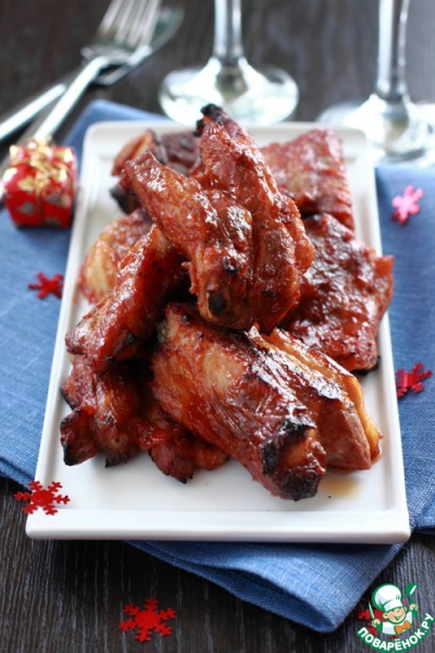 Свиные ребрышки по-канадски Свиные ребрышки по-канадски
