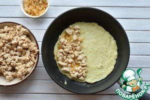 Сырная курица в кабачковых блинчиках Сырная курица в кабачковых блинчиках