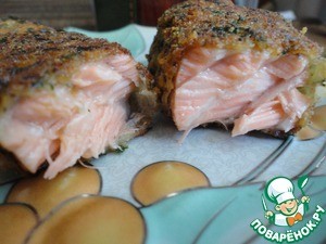 Сырная панировка с зеленью и блюда с ней