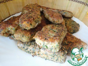 Сырная панировка с зеленью и блюда с ней