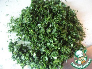 Сырная панировка с зеленью и блюда с ней