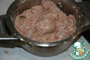 Сырная тыква с тефтелями