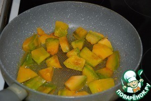 Сырная тыква с тефтелями