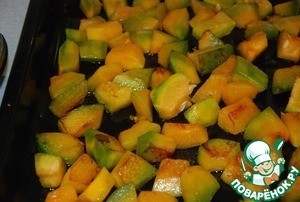 Сырная тыква с тефтелями