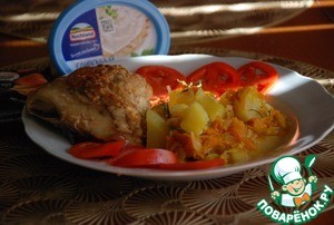 Сырно-чесночная курица Сырно-чесночная курица