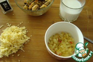 Сырный гратен с мидиями Сырный гратен с мидиями