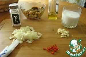 Сырный гратен с мидиями Сырный гратен с мидиями