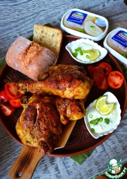 Сырный соус к жареной курице