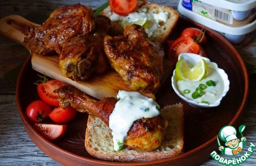 Сырный соус к жареной курице