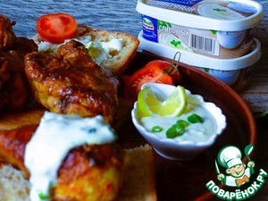 Сырный соус к жареной курице