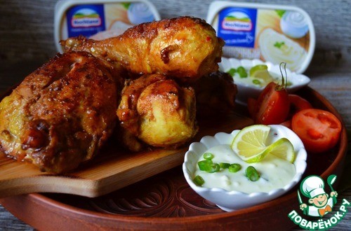 Сырный соус к жареной курице