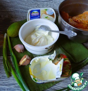 Сырный соус к жареной курице