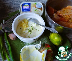 Сырный соус к жареной курице