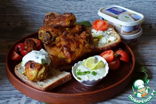 Сырный соус к жареной курице