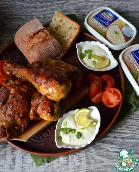 Сырный соус к жареной курице