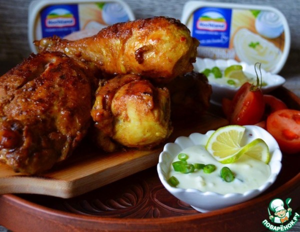 Сырный соус к жареной курице