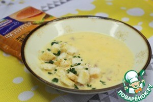 Сырный суп c желтком Сырный суп c желтком