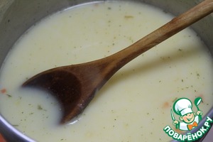 Сырный суп c желтком Сырный суп c желтком