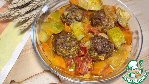 Тефтели с овощами Тефтели с овощами