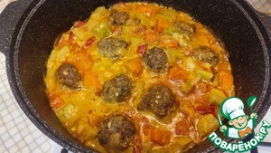 Тефтели с овощами Тефтели с овощами