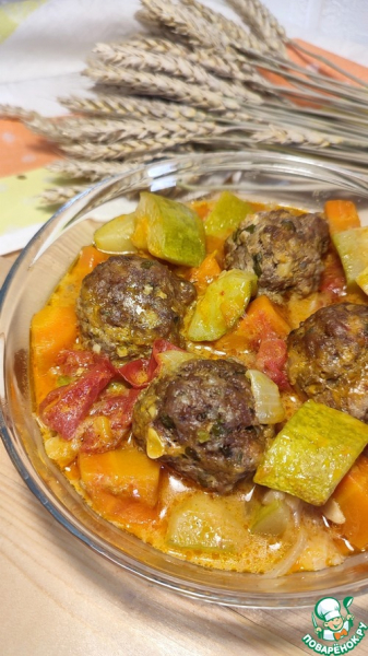 Тефтели с овощами Тефтели с овощами