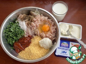 Творожно-мясной хлебец