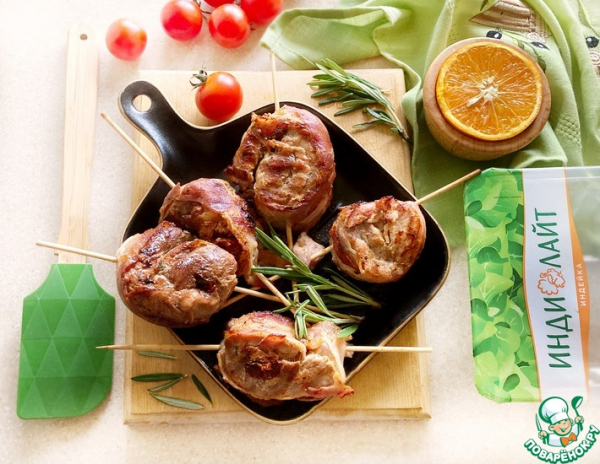 "Улитки" с беконом в цитрусовом маринаде "Улитки" с беконом в цитрусовом маринаде