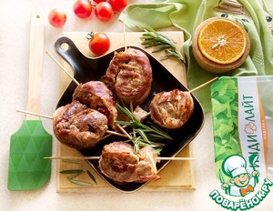 "Улитки" с беконом в цитрусовом маринаде "Улитки" с беконом в цитрусовом маринаде