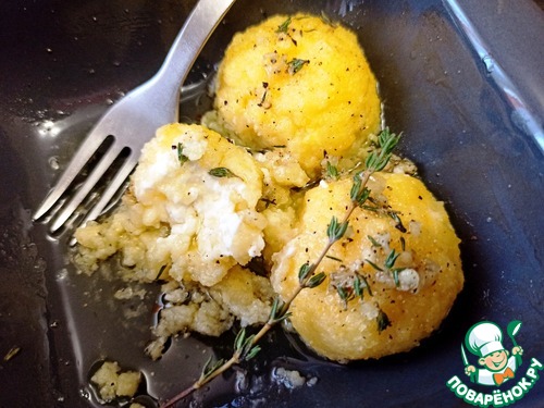 Урс-шарики из поленты с фетаксой