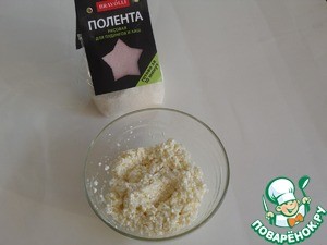 Вареники "Ленивые" с рисовой полентой Вареники "Ленивые" с рисовой полентой