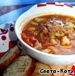 Венгерский гуляш с чесночными чипетками Венгерский гуляш с чесночными чипетками