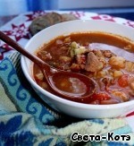 Венгерский гуляш с чесночными чипетками Венгерский гуляш с чесночными чипетками