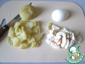 Винегрет из картофеля и фаршированного перца Винегрет из картофеля и фаршированного перца