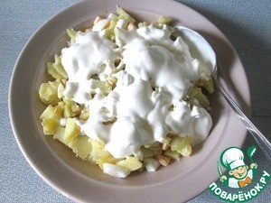 Винегрет из картофеля и фаршированного перца Винегрет из картофеля и фаршированного перца