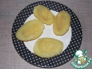 Вкусный фаршированный картофель с плавленым сыром Вкусный фаршированный картофель с плавленым сыром