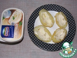 Вкусный фаршированный картофель с плавленым сыром Вкусный фаршированный картофель с плавленым сыром