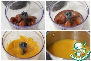 Взбитая каша с курагой