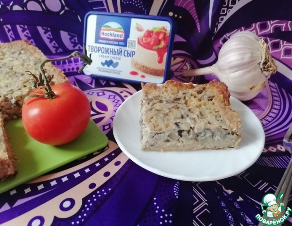 Заливной пирог с грибами Заливной пирог с грибами