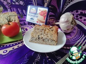 Заливной пирог с грибами Заливной пирог с грибами