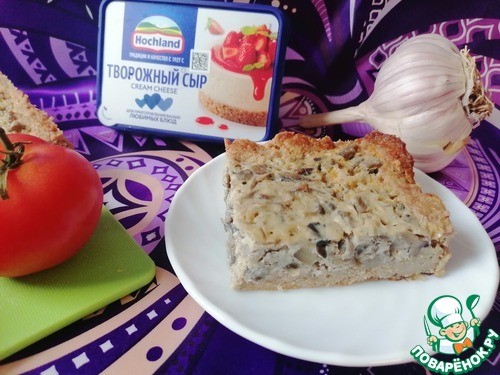 Заливной пирог с грибами Заливной пирог с грибами
