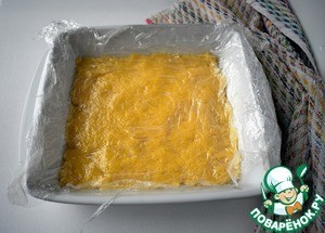 Запеченная полента с мясным соусом Запеченная полента с мясным соусом