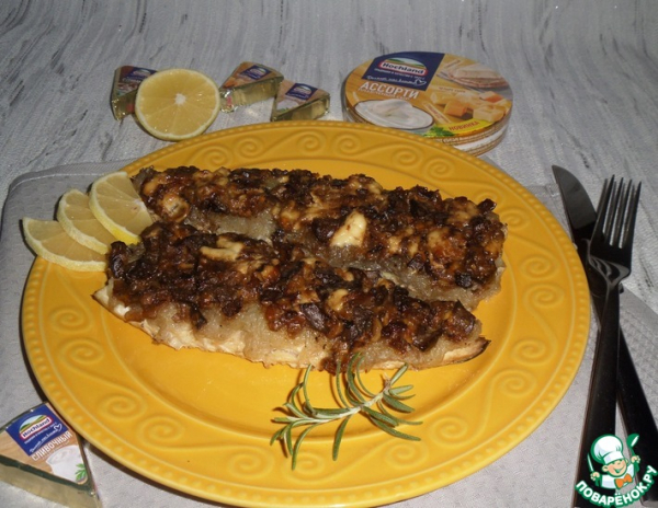 Запеченная скумбрия с овощами и сыром Запеченная скумбрия с овощами и сыром