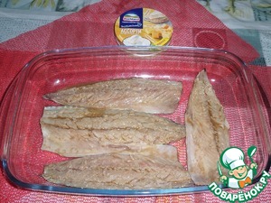 Запеченная скумбрия с овощами и сыром Запеченная скумбрия с овощами и сыром