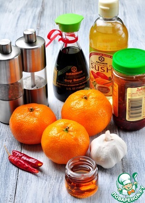 Запеченная свиная корейка в мандариновом соусе Запеченная свиная корейка в мандариновом соусе