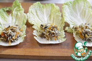 Запеченные голубцы из пекинской капусты Запеченные голубцы из пекинской капусты